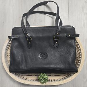 Dooney & Bourke Rare Vintge Black Leather Brief